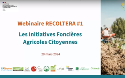Webinaire « Les Initiatives Foncières Agricoles Citoyennes »